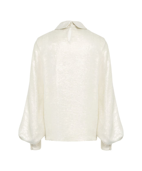 Bluse mit Glitzer-Finish