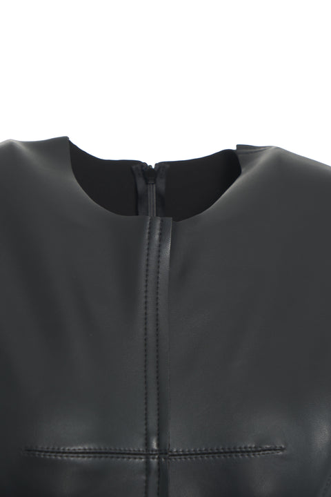 Minikleid aus Kunstleder