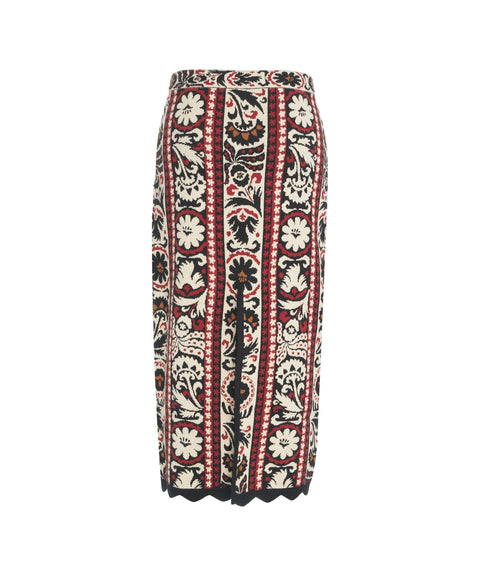 Embroidered skirt