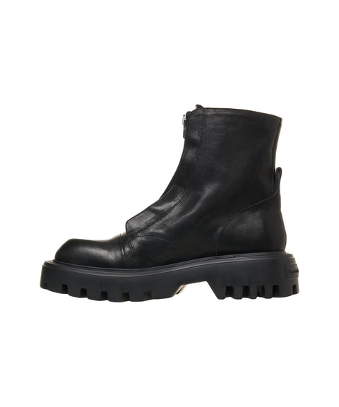 Capezzani Leather boots Black Men – - Main Image