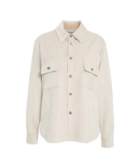 Blusa in velluto a coste