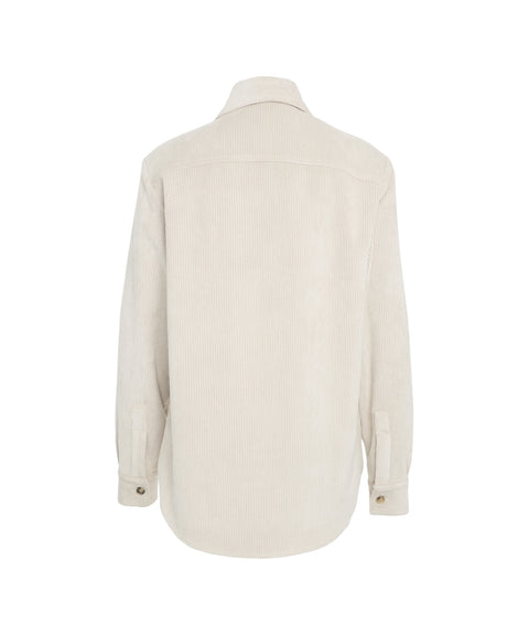 Blusa in velluto a coste