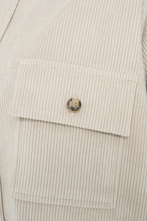 Blusa in velluto a coste