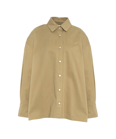 Overshirt mit Falten