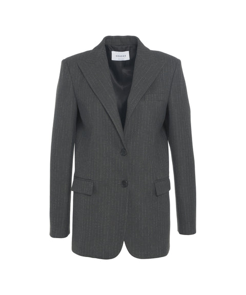 Blazer with pinstripes