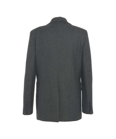 Blazer with pinstripes