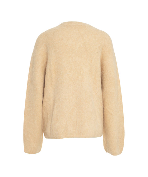 Maglione in brushed cashmere