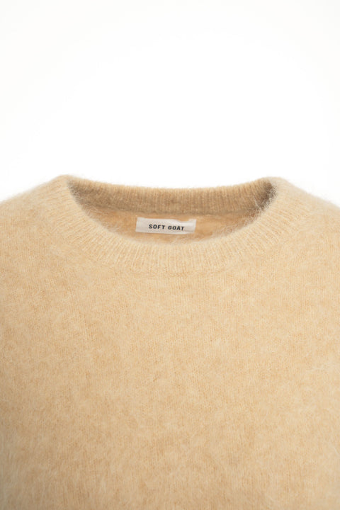 Maglione in brushed cashmere