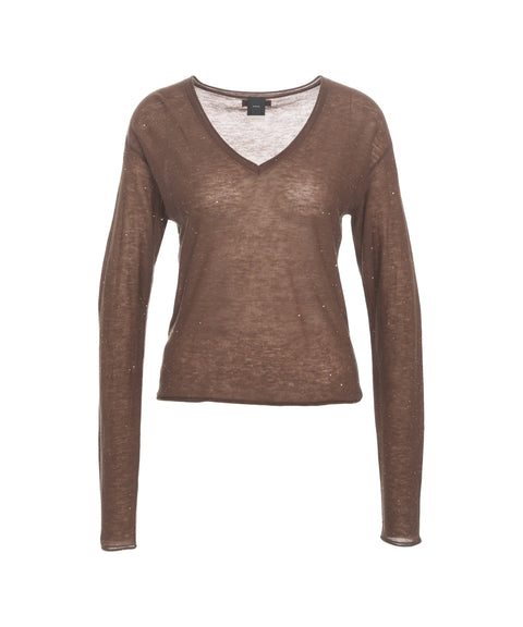 Pullover mit Glitzerfinish 'Salomone'