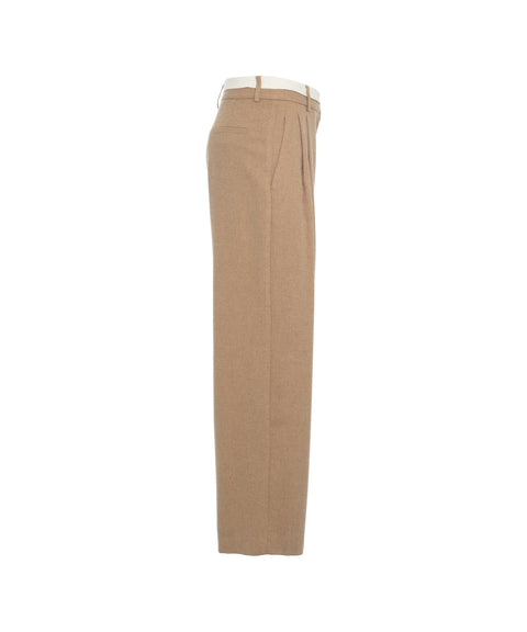 Pantaloni chino con pinces