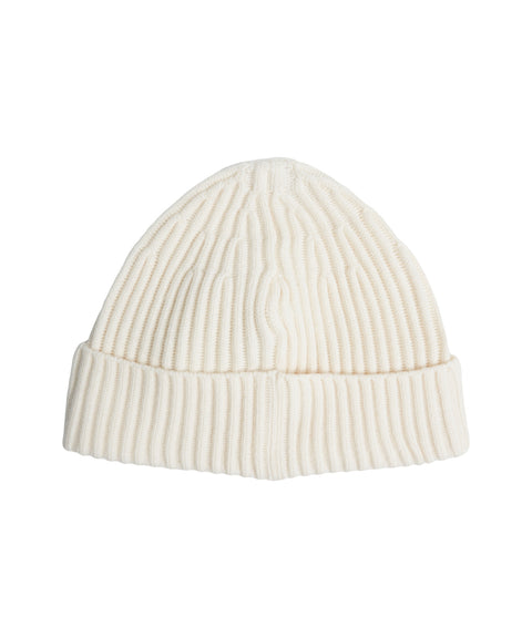 Strickmütze mit Logopatch