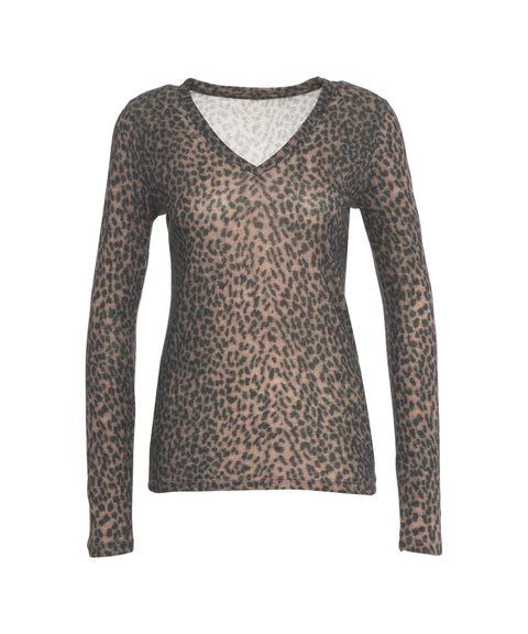 Langarmshirt mit Animal-Print