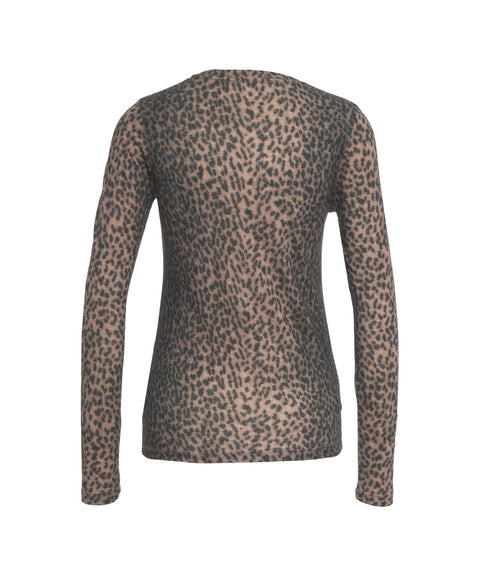 Langarmshirt mit Animal-Print