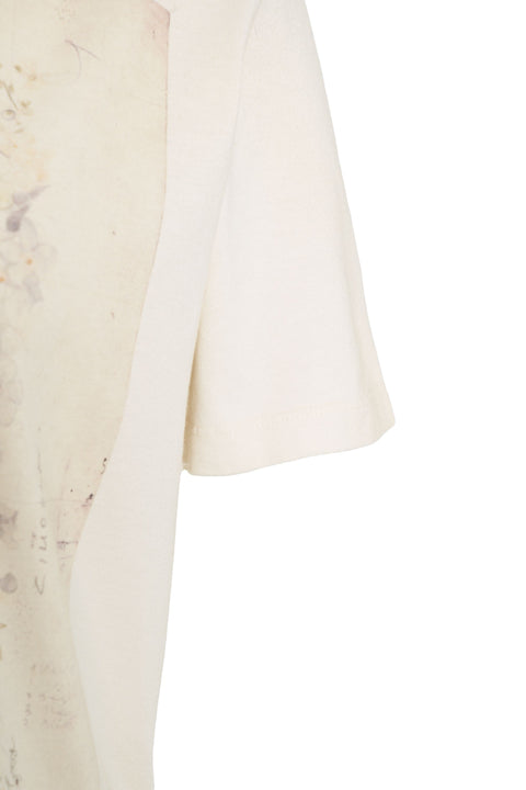 T-shirt con stampa floreale