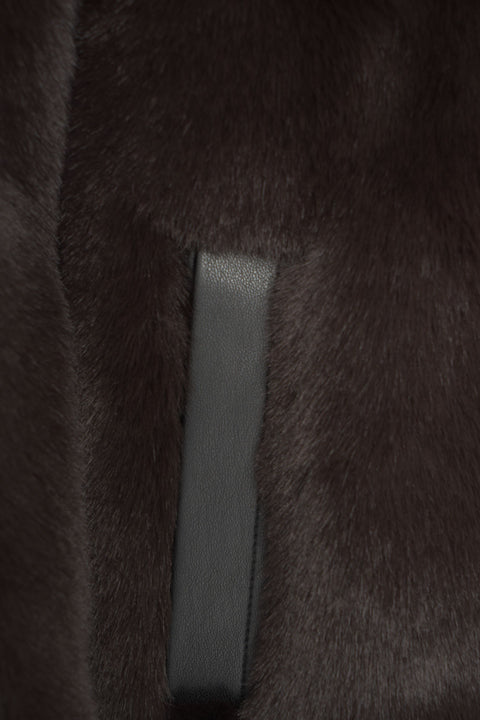 Giacca in ecopelliccia