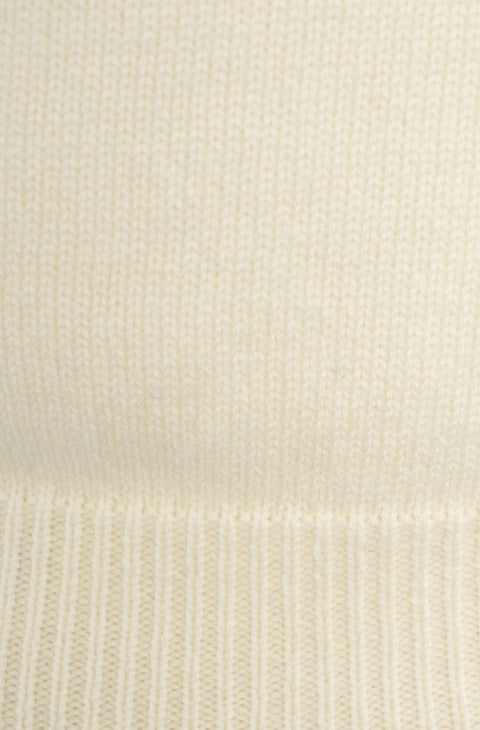 T-shirt in maglia con applicazione in strass