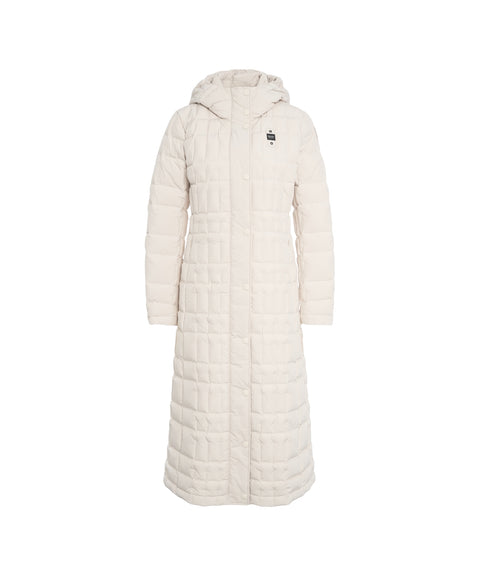 Piumino lungo trapuntato