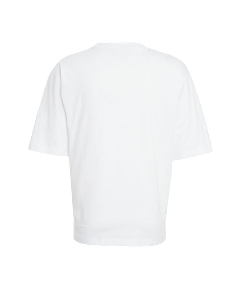 T-shirt oversize con stampa logo