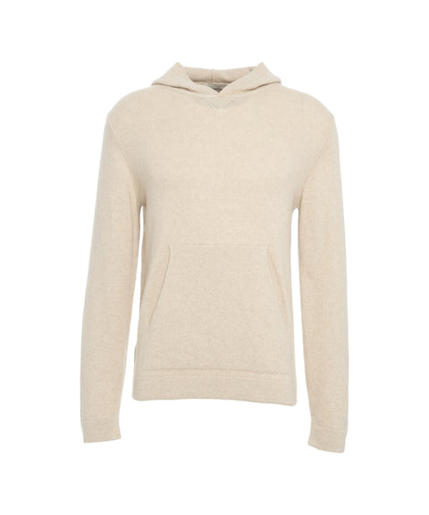 Maglione in cashmere con cappuccio