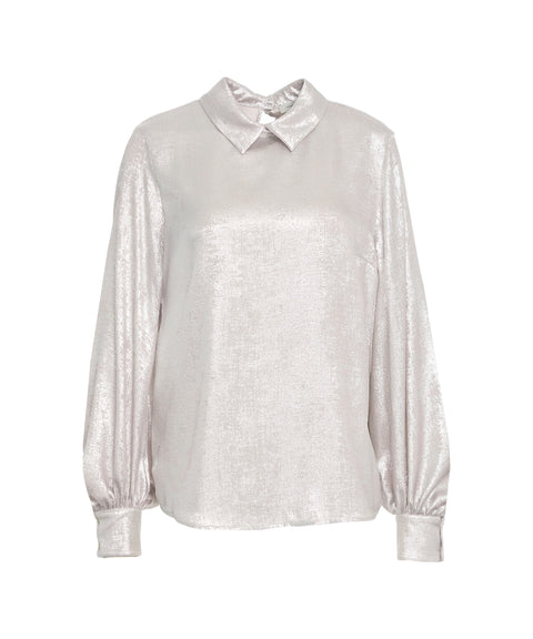 Bluse mit Glitzer-Finish