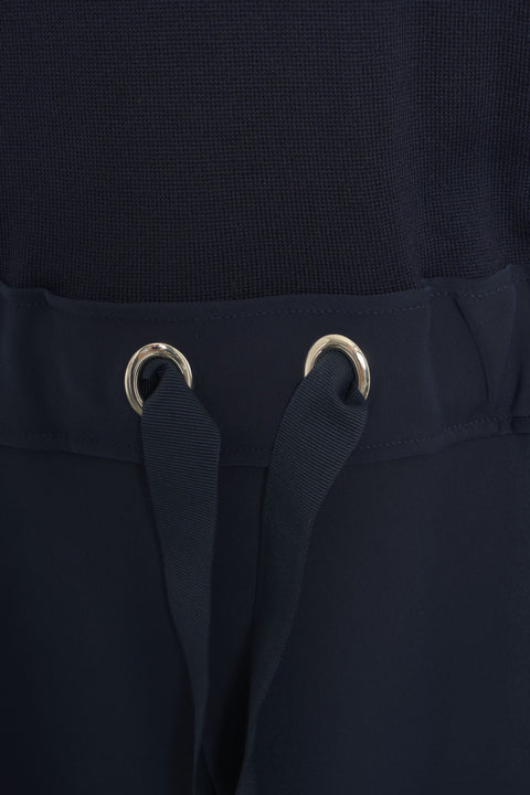 Abito maxi con collo alto