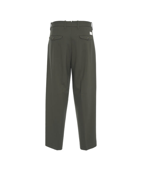 Pantaloni con pieghe stirate 'Meteorite'