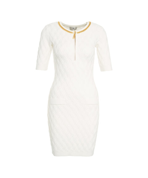 Mini abito con dettagli a catena