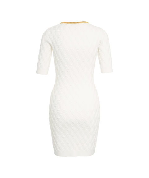 Mini abito con dettagli a catena