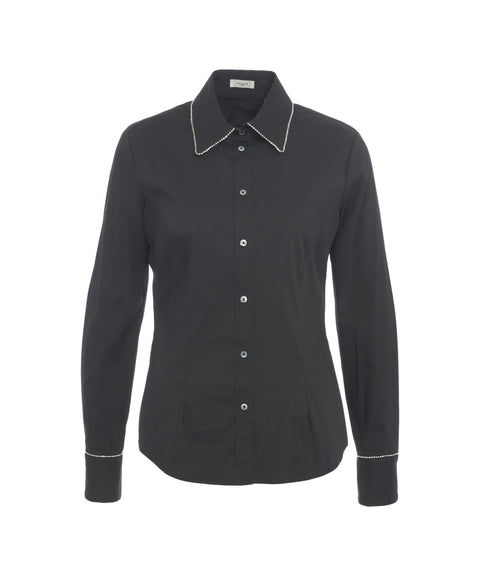 Bluse mit Strass-Applikation