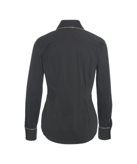 Bluse mit Strass-Applikation