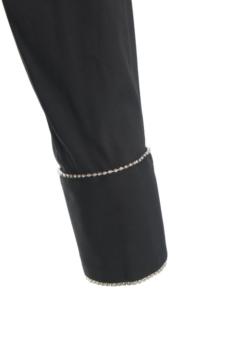 Bluse mit Strass-Applikation