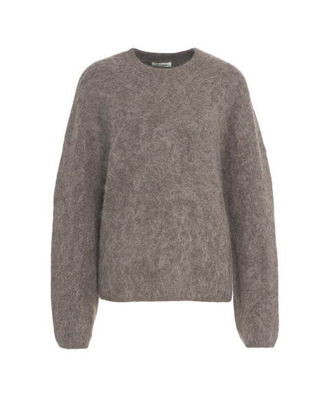 Brushed cashmere sweater