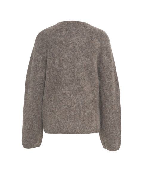 Brushed cashmere sweater