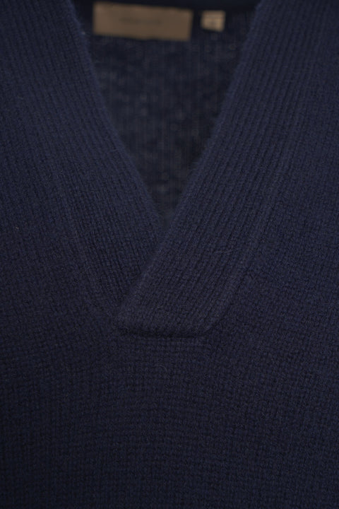 Strickpullover mit Polokragen