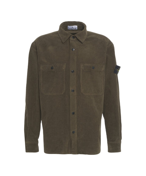 Overshirt in velluto a coste