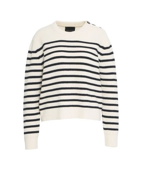 Gestreifter Strickpullover