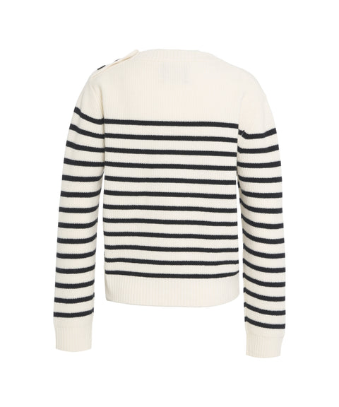 Gestreifter Strickpullover