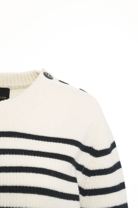 Gestreifter Strickpullover