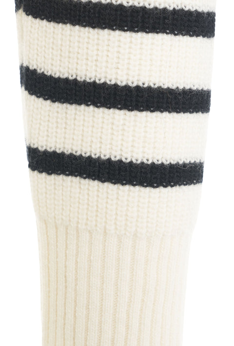 Gestreifter Strickpullover