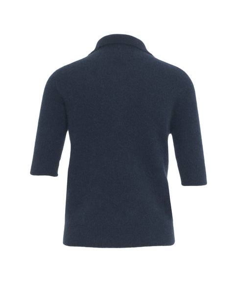 Polo a maglia in racoon