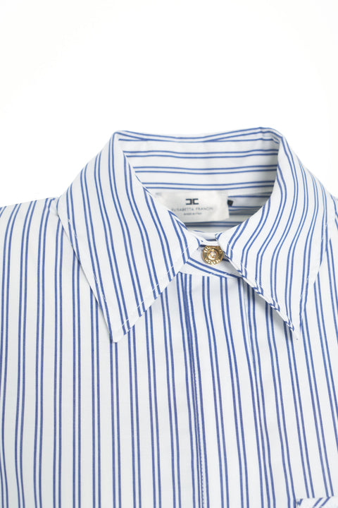 Camicia a righe con logo
