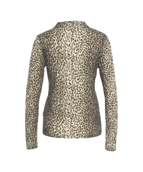 Poloshirt mit Animal-Print