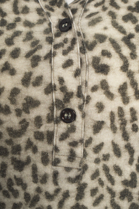 Poloshirt mit Animal-Print
