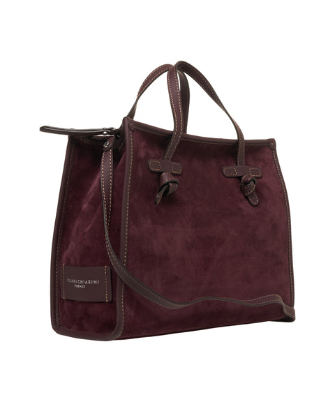 Borsa a mano in pelle scamosciata 'Marcella'