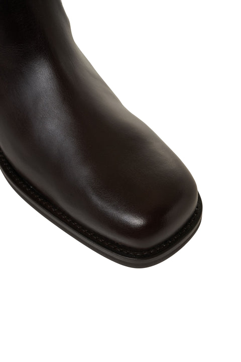 Stivali in pelle liscia