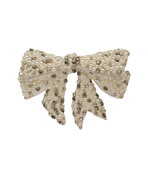 Schleife mit Perlen und Strass