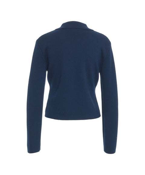 Double-breasted knit jacket 'Carolin'