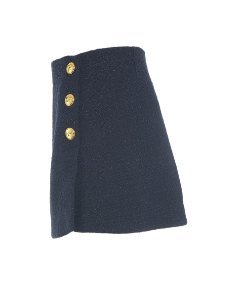 Minirock aus Bouclé