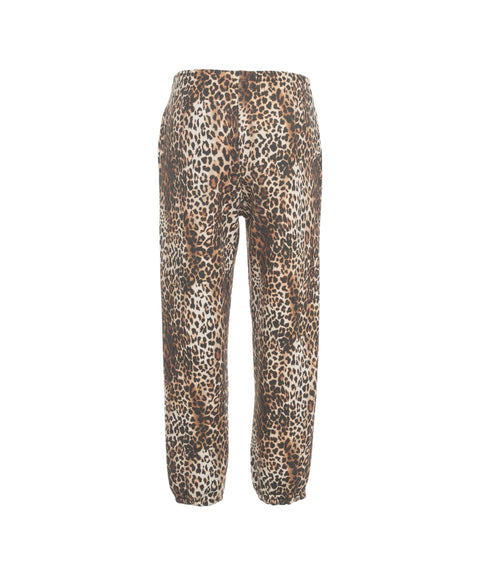 Joggers con stampa animalier