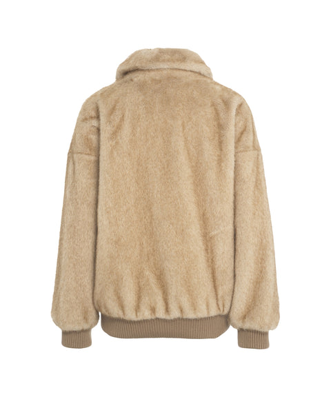 Bomberjacke aus Kunstpelz